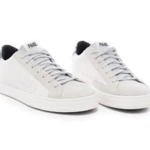 P448 John Low Top Sneaker- White/Lilac, Size 40EU